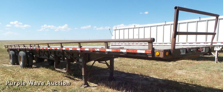 image for item DA4564 1987 Transcraft flatbed trailer