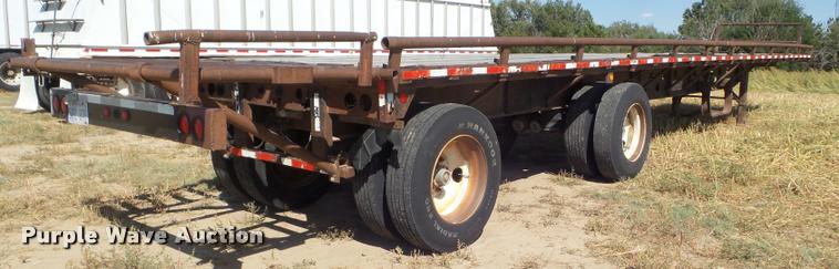 image for item DA4564 1987 Transcraft flatbed trailer