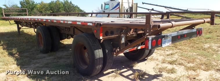 image for item DA4564 1987 Transcraft flatbed trailer