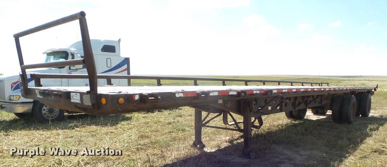 image for item DA4564 1987 Transcraft flatbed trailer
