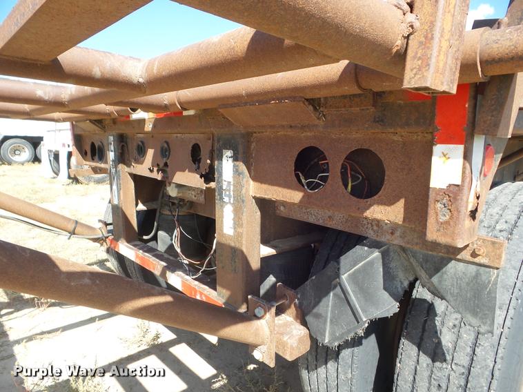 image for item DA4564 1987 Transcraft flatbed trailer