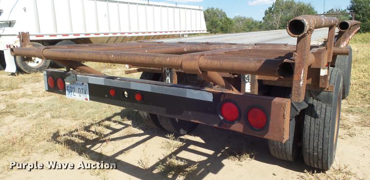 image for item DA4564 1987 Transcraft flatbed trailer