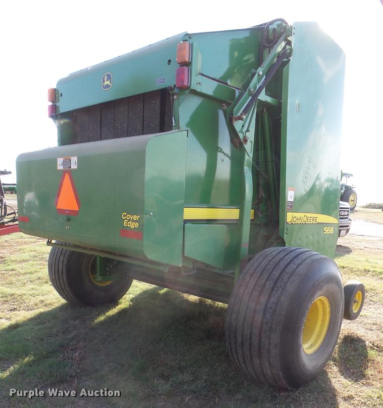 image for item DA4594 John Deere 568 Mega Wide Plus round baler