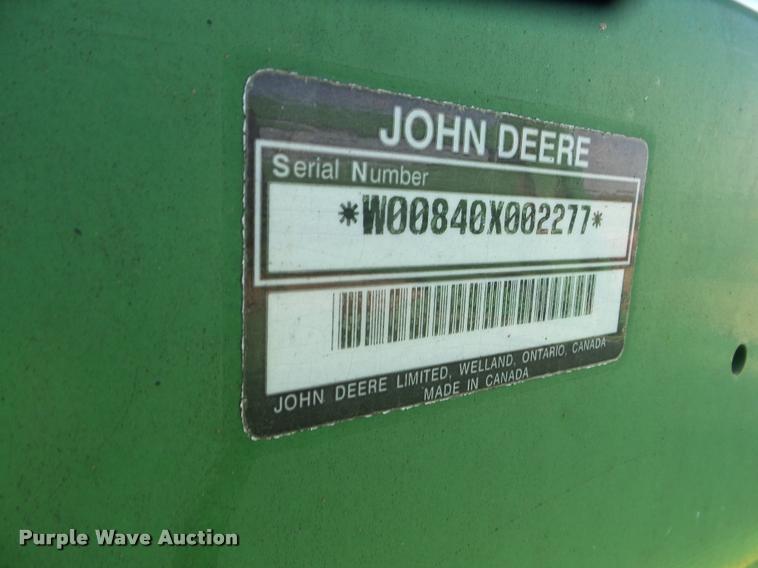 image for item DA4624 1998 John Deere 8100 MFWD tractor