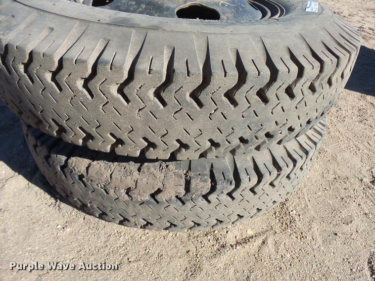 (2) 8.2520 tires and wheels in Kinsley, KS Item AS9526 sold Purple