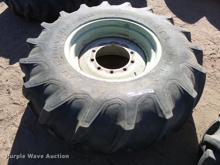 Firestone 18.4-26 tires and wheel in Kinsley, KS | Item AS9535 sold