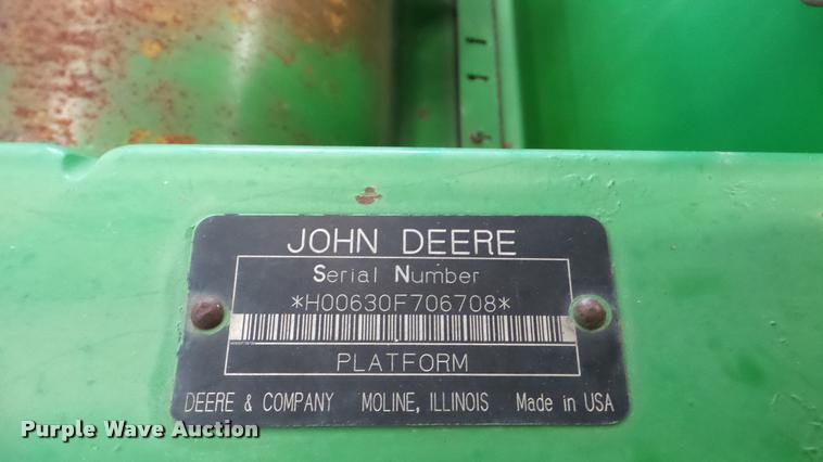 image for item DA2907 2004 John Deere 630F flex head
