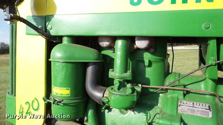 image for item DA8863 John Deere 420 tractor