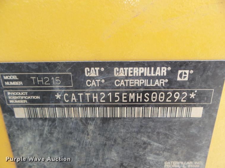 image for item DB3551 2007 Caterpillar TH215 telehandler