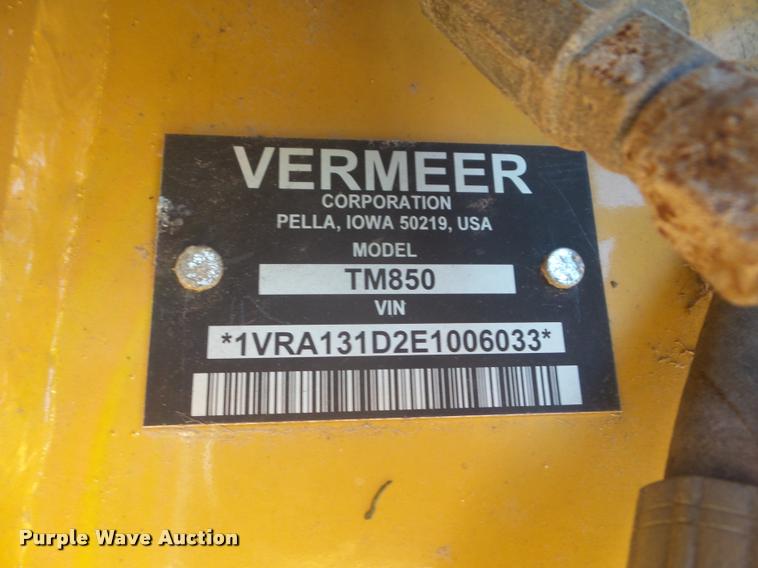 image for item G9557 2014 Vermeer TM850 disc mower