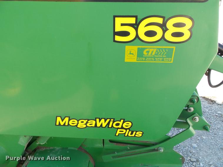 image for item J4759 2009 John Deere 568  Mega Wide Plus round baler