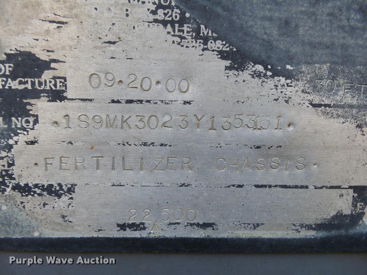 image for item K1105 2000 Adams tender trailer