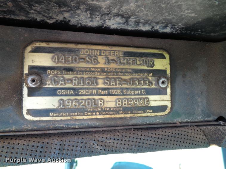 image for item K8222 1975 John Deere 4430 tractor