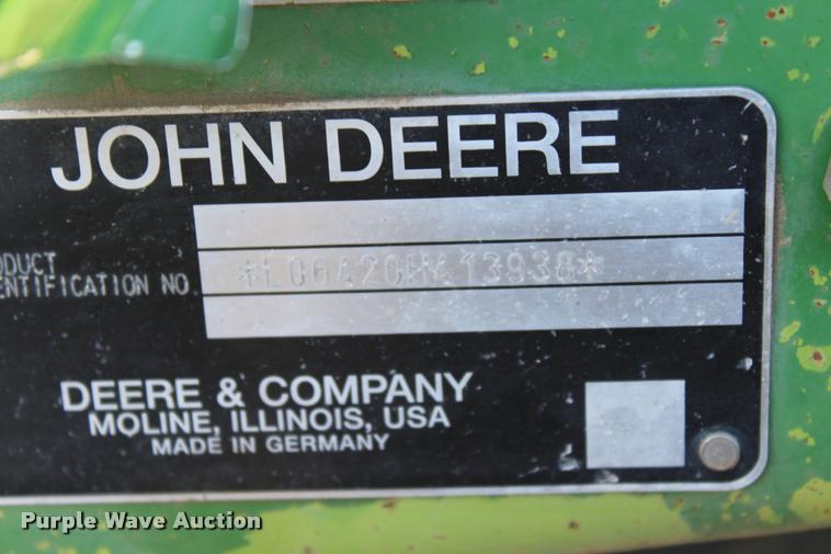 image for item L4799 2004 John Deere 6420 tractor