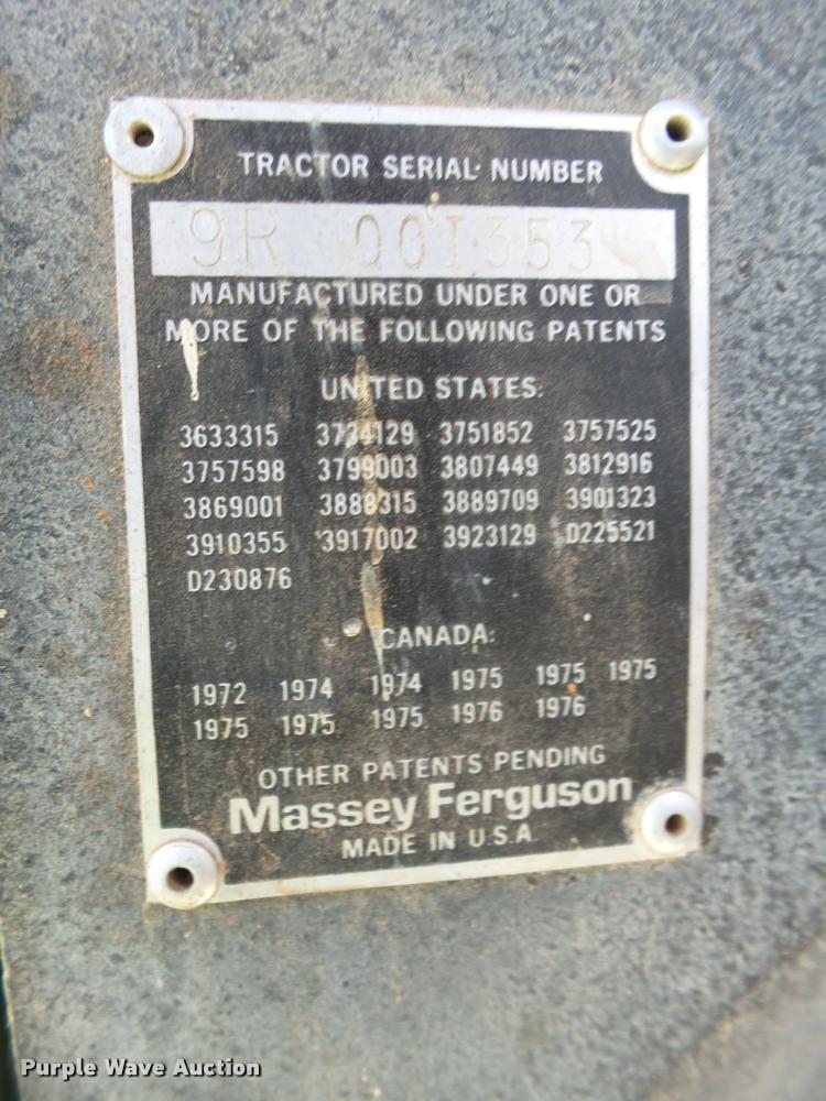 image for item L6633 1978 Massey-Ferguson 2675 tractor