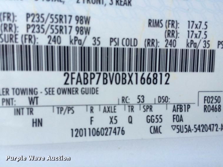 image for item BK9581 2011 Ford Crown Victoria Police Interceptor