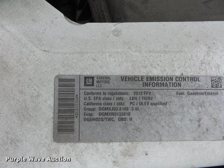 image for item BK9605 2013 Chevrolet Impala Police Cruiser