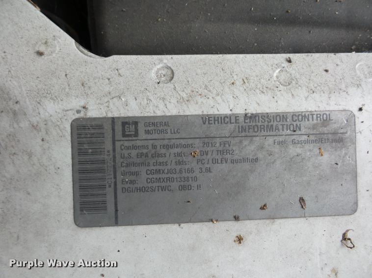 image for item BK9607 2012 Chevrolet Impala Police Cruiser