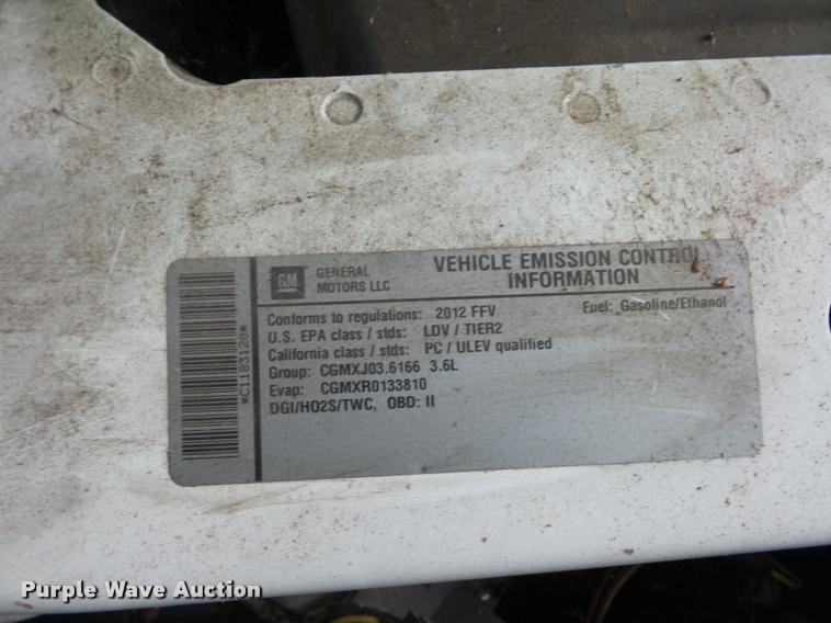 image for item BK9608 2012 Chevrolet Impala Police Cruiser