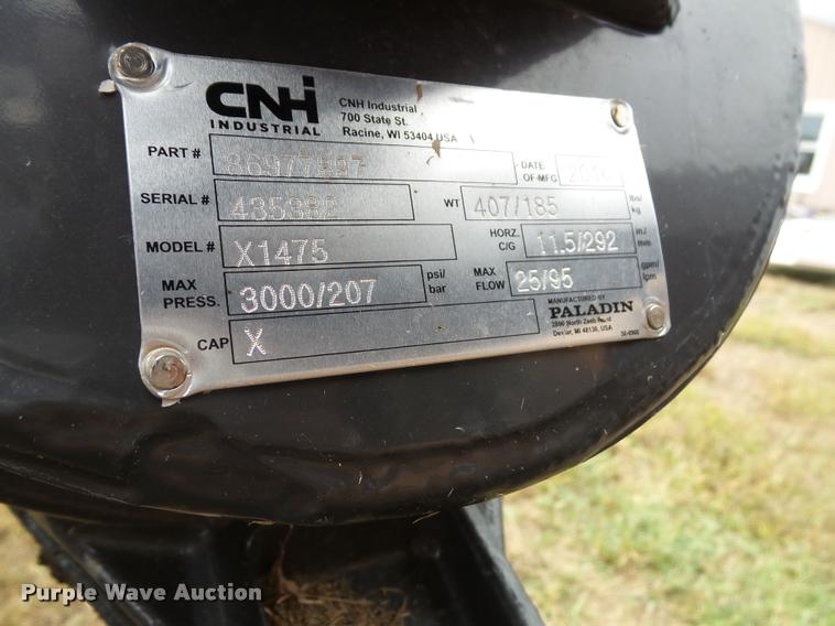 image for item BV9371 2016 New Holland X1475 skid steer auger