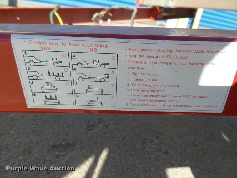 image for item BY9611 Long Chih Ind. folding utility trailer