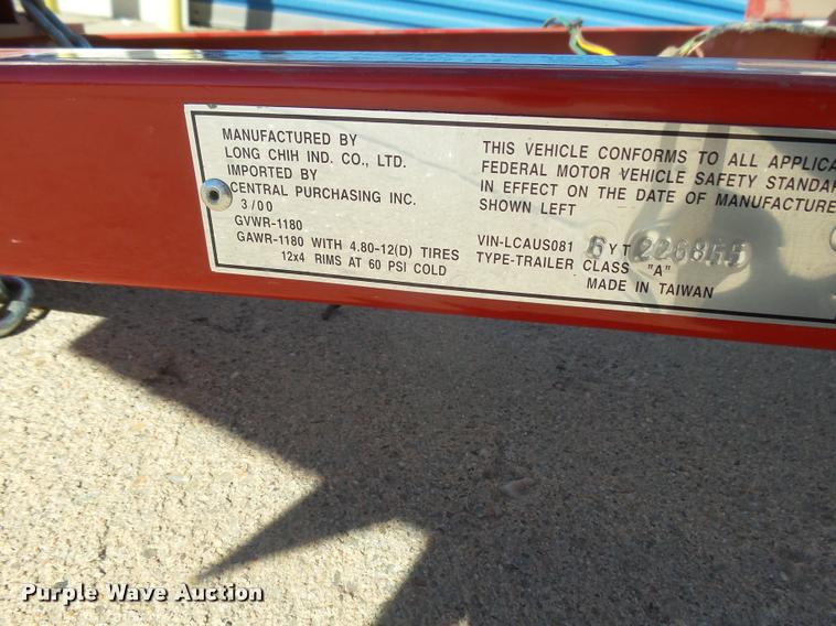 image for item BY9611 Long Chih Ind. folding utility trailer