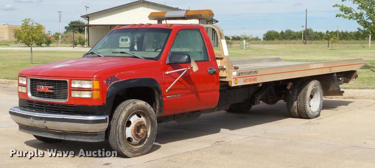 image for item DB4542 1998 GMC Sierra 3500HD SLE rollback truck