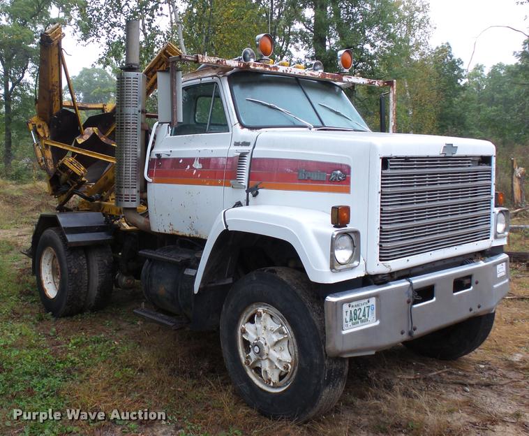 image for item J1634 1979 Chevrolet Bruin truck with tree spade