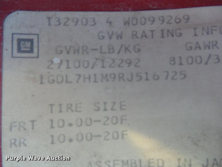 image for item K1108 1994 GMC TopKick C7000 wrecker truck