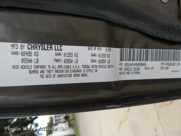 image for item K3046 2009 Dodge Charger