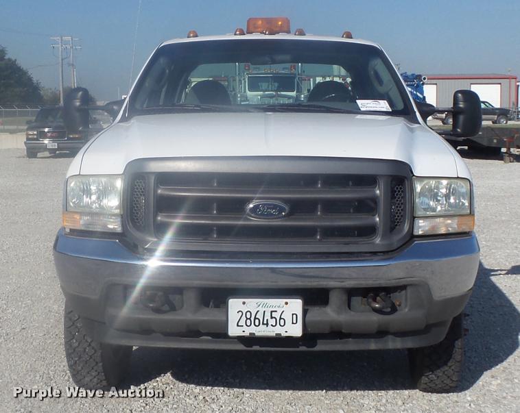 image for item K7722 2004 Ford F550 XL Crew Cab utility bed