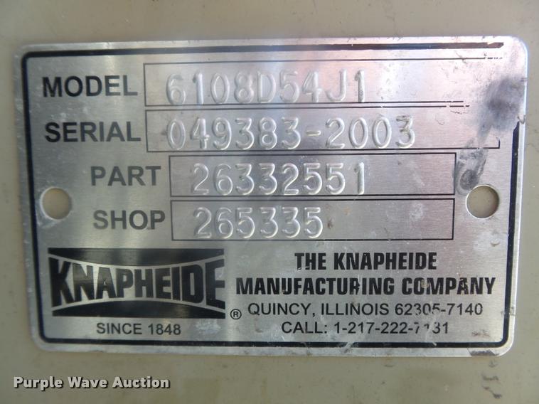 image for item K7722 2004 Ford F550 XL Crew Cab utility bed