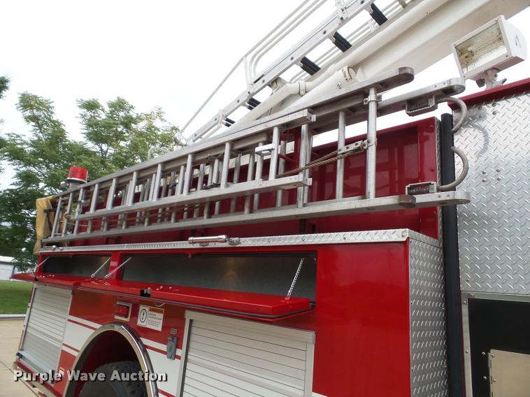 image for item K8241 1992 Pierce Arrow E6753 Aerial Crew Cab fire truck