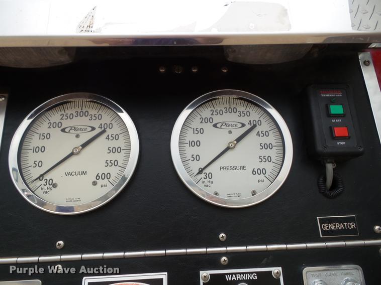 image for item K8241 1992 Pierce Arrow E6753 Aerial Crew Cab fire truck