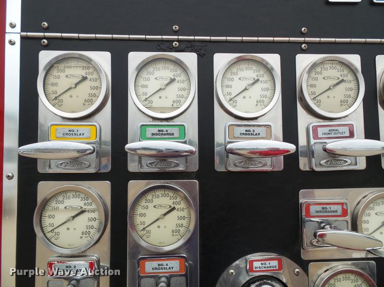 image for item K8241 1992 Pierce Arrow E6753 Aerial Crew Cab fire truck