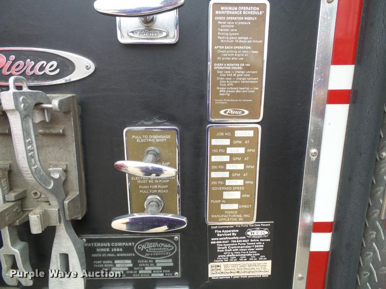 image for item K8241 1992 Pierce Arrow E6753 Aerial Crew Cab fire truck