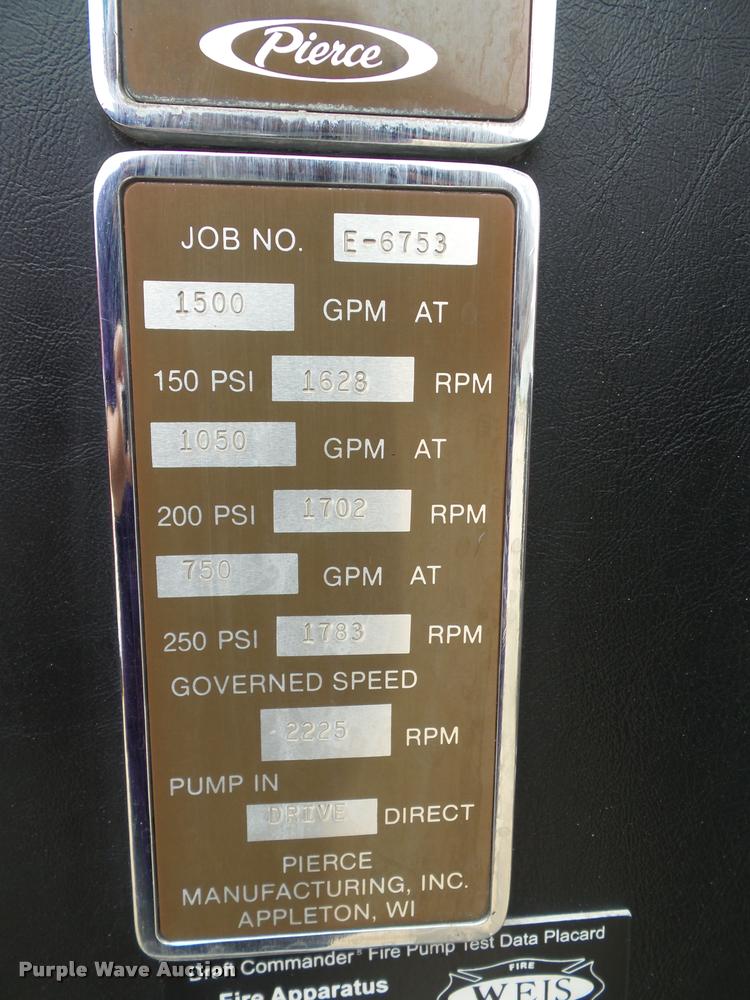 image for item K8241 1992 Pierce Arrow E6753 Aerial Crew Cab fire truck