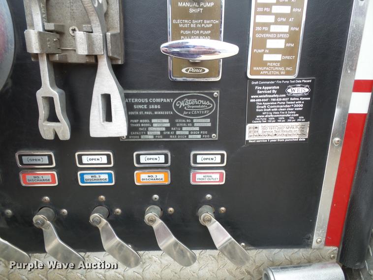 image for item K8241 1992 Pierce Arrow E6753 Aerial Crew Cab fire truck