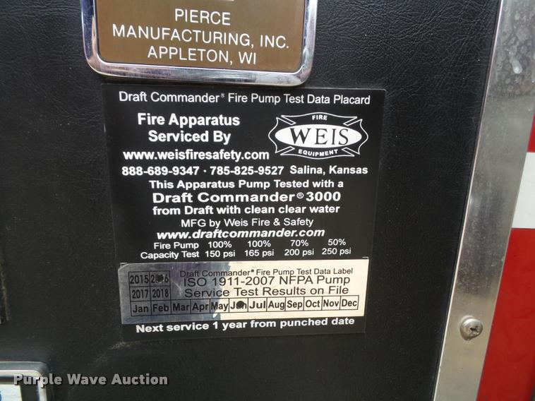 image for item K8241 1992 Pierce Arrow E6753 Aerial Crew Cab fire truck