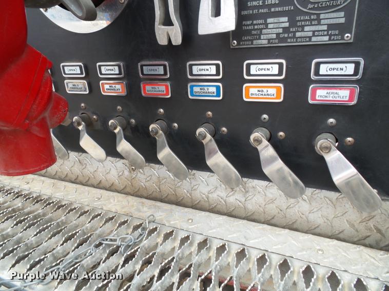 image for item K8241 1992 Pierce Arrow E6753 Aerial Crew Cab fire truck