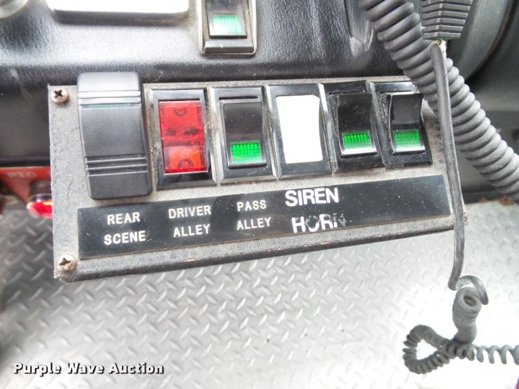 image for item K8241 1992 Pierce Arrow E6753 Aerial Crew Cab fire truck