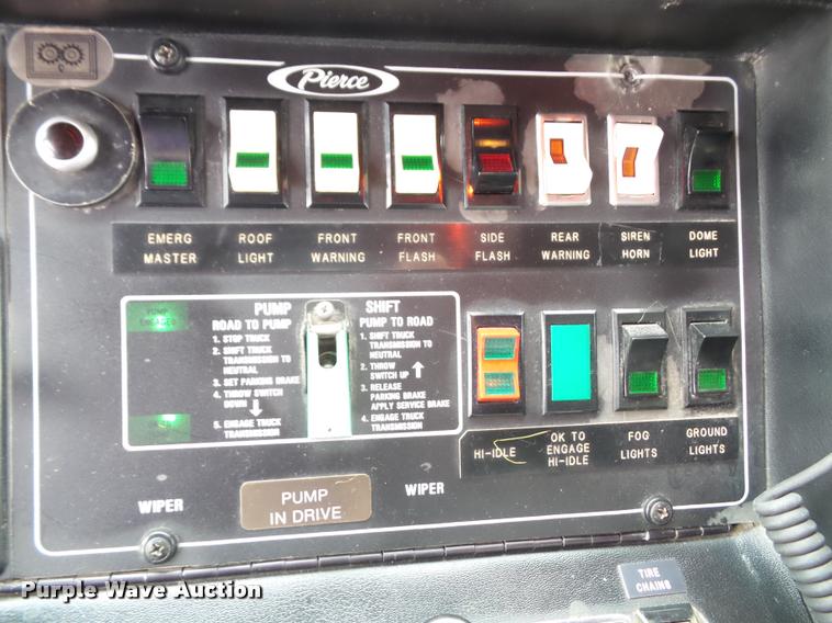 image for item K8241 1992 Pierce Arrow E6753 Aerial Crew Cab fire truck