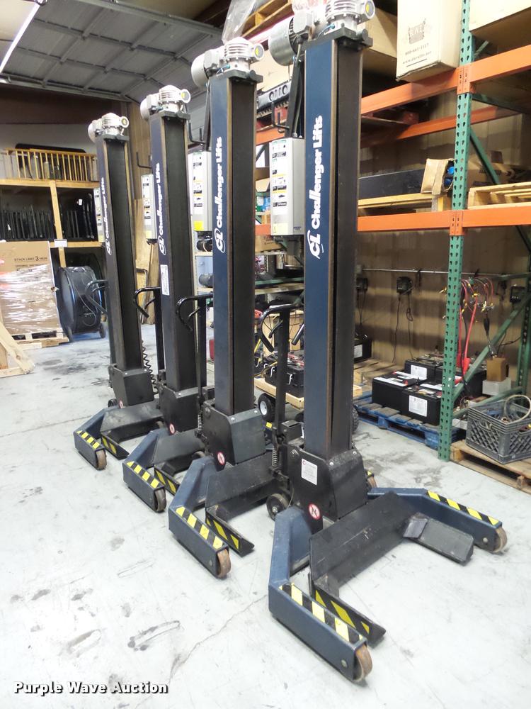 image for item L2710 (4) Challenger CLM16 electric mobile column lifts