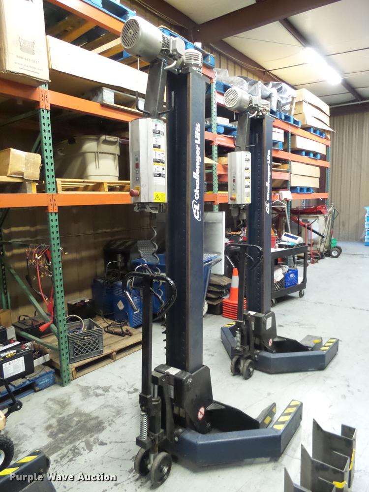 image for item L2710 (4) Challenger CLM16 electric mobile column lifts