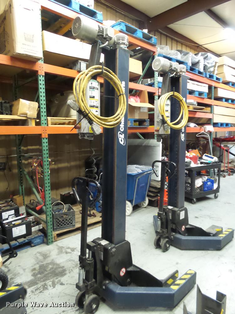 image for item L2710 (4) Challenger CLM16 electric mobile column lifts