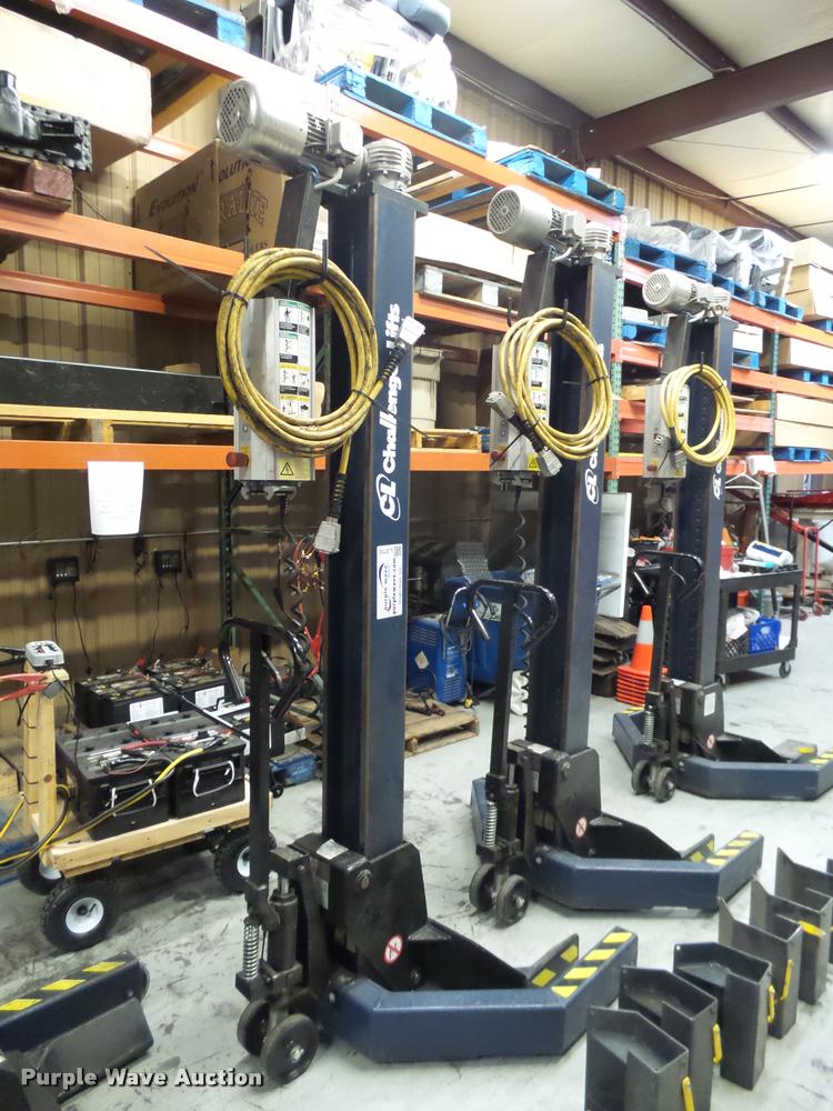 image for item L2710 (4) Challenger CLM16 electric mobile column lifts