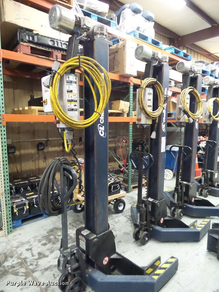 image for item L2710 (4) Challenger CLM16 electric mobile column lifts