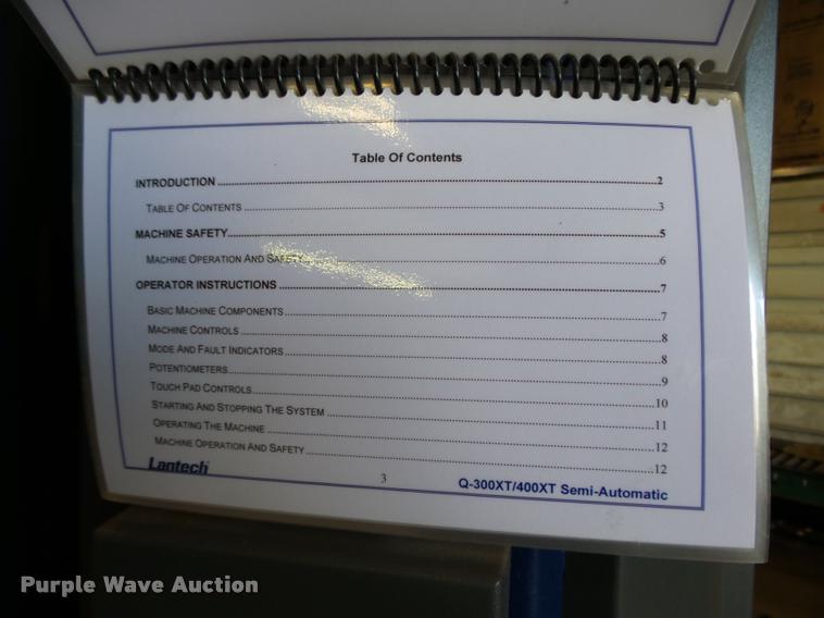 image for item L4045 2013 LanTech semi automatic stretch wrapping system