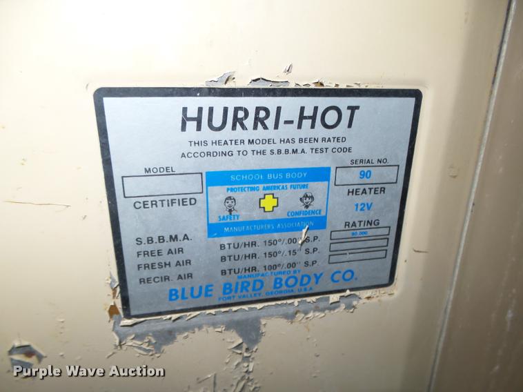 image for item L4078 1987 Chevrolet Blue Bird 60 school bus