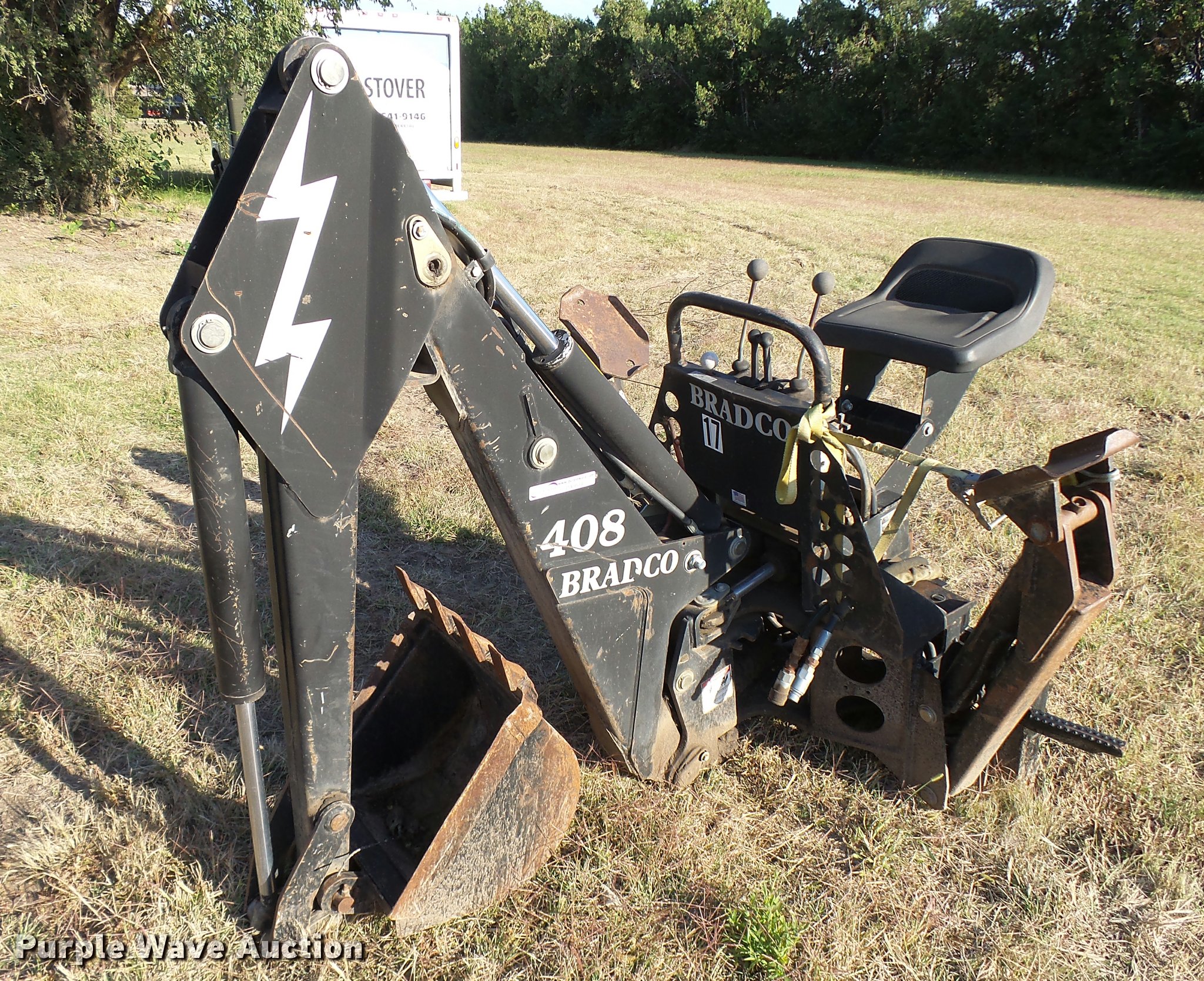 Bradco 408 skid steer backhoe attachment in Wichita, KS Item DA9834